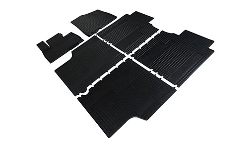 Коврики Seintex 3D Standard полиуретан в салон Kia Carnival IV KA4 (4dr.) минивэн 2020г.-по н.в. цвет черный