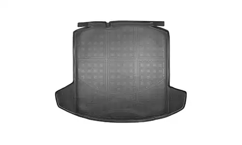 Коврик Unidec 3D Standard полиуретан в багажник Skoda Rapid I (5dr.) лифтбэк 2012-2020гг. цвет черный