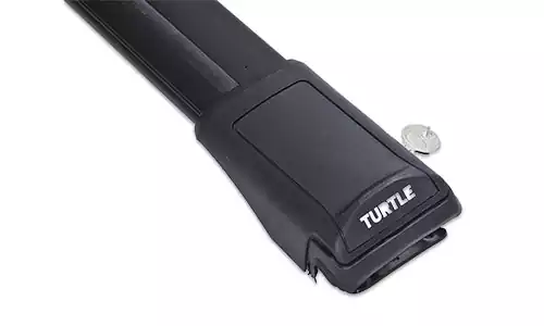 Оригинальное фото багажника CAN Otomotiv Turtle Shark Black 11.TURSH.01.03.A1.B на крышу Fiat Doblo I 2000-2010гг., установленного на автомобиль. - Фотография 2