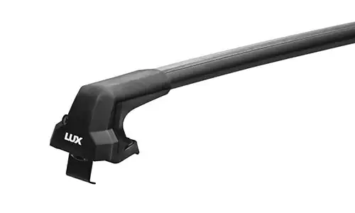 Багажник Lux City Black черный в штатные места Skoda Rapid I (5dr.) лифтбэк 2012-2020гг. крыловидные дуги с замками
