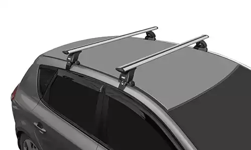 Оригинальное фото багажника Lux Travel 790357 на крышу Skoda Octavia liftback III A7 2013-2019гг., установленного на автомобиль. - Фотография 4