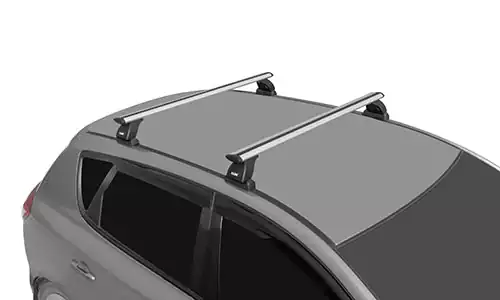 Оригинальное фото багажника Lux Travel 847384 на крышу Volkswagen Caddy III 2003-2020гг., установленного на автомобиль. - Фотография 4