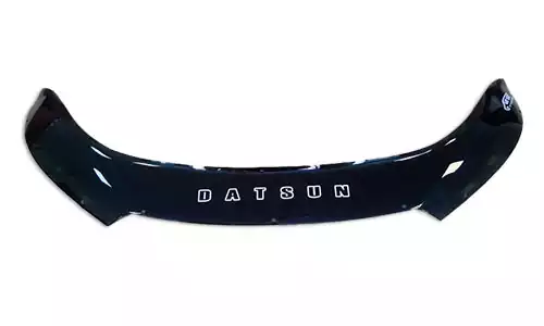 Дефлектор капота VIP Tuning Lux на зажимах оргстекло на Datsun mi-DO (5dr.) хэтчбек 2015-2020гг.