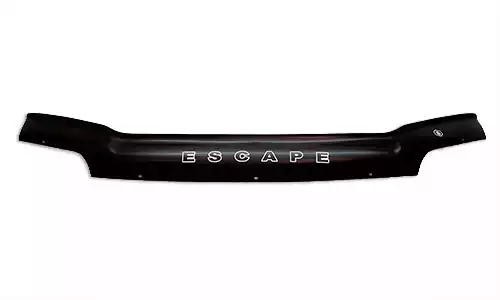 Дефлектор капота широкий VIP Tuning Lux на зажимах оргстекло на Ford Escape I (5dr.) SUV 2000-2006гг.