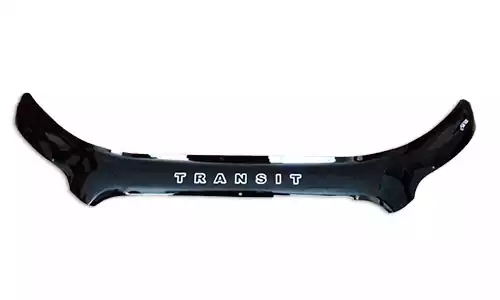 Дефлектор капота VIP Tuning Lux на зажимах оргстекло на Ford Transit van IV (3/4dr.) фургон 2013г.-по н.в.