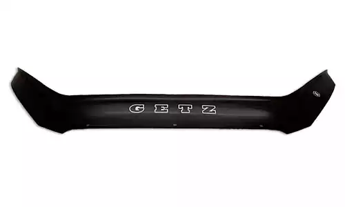 Дефлектор капота VIP Tuning Lux на зажимах оргстекло на Hyundai Getz (3/5dr.) хэтчбек 2002-2011гг.
