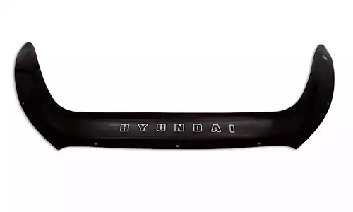 Дефлектор капота VIP Tuning Lux на зажимах оргстекло на Hyundai ix35 (5dr.) SUV 2009-2015гг.