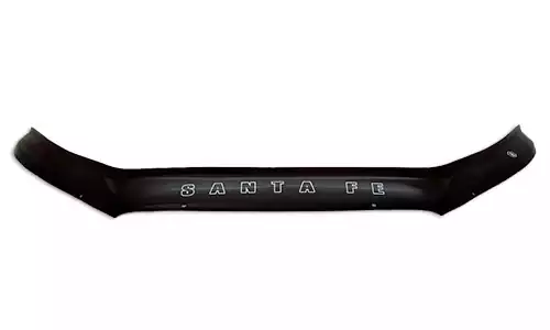Дефлектор капота VIP Tuning Lux на зажимах оргстекло на Hyundai Santa Fe II CM (5dr.) SUV 2007-2012гг.