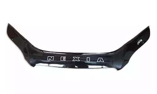 Дефлектор капота VIP Tuning Lux на зажимах оргстекло на Ravon R3 Nexia (4dr.) седан 2015-2020гг.