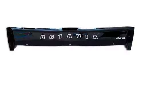 Дефлектор капота VIP Tuning Lux на зажимах оргстекло на Skoda Roomster (5dr.) минивэн 2006-2015гг.