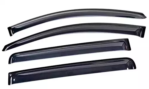 Дефлекторы окон Alvi-Style Stainless Original накладные скотч 3М акрил 4 шт для Kia Sportage IV QL (5dr.) SUV 2015-2021гг.