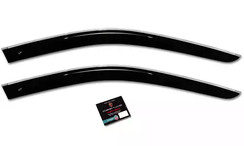 Дефлекторы окон Cobra Tuning Chrome накладные скотч 3М оргстекло 2 шт для VAZ Lada Largus R90 (5dr.) минивэн 2012г.-по н.в.