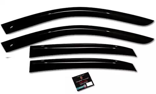 Дефлекторы окон Cobra Tuning Standard накладные скотч 3М оргстекло 4 шт для Ravon R3 Nexia (4dr.) седан 2015-2020гг.