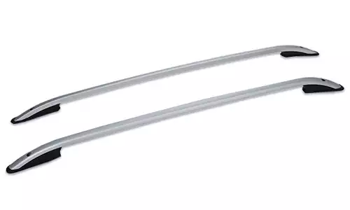 Рейлинги CAN Otomotiv Crown Silver серебристые на крышу VAZ Lada Xray (5dr.) хэтчбек 2015г.-по н.в. в штатные места