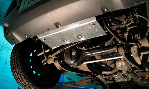 Защита ALFeco ALF2322st сталь 2 мм рулевых тяг Suzuki Jimny I (2dr.) SUV 1998-2018гг. комплект 1 шт