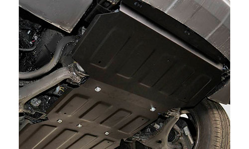 Защита АвтоБроня 111.02838.1 сталь 2 мм картера двигателя Kia Mohave I HM (5dr.) SUV 2008-2019гг. комплект 1 шт