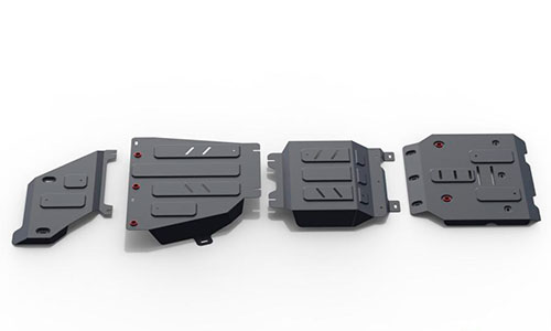 Защита АвтоБроня K111.09418.1 сталь 2 мм картера двигателя и КПП Haval H9 (5dr.) SUV 2015г.-по н.в. комплект 1 шт