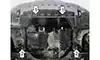 Защита Motodor M71338 картера двигателя и КПП Mitsubishi Outlander III 2012-2021гг. - фото превью 2