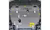 Защита Motodor M02537 картера двигателя и КПП Toyota Auris hatchback I E150 2006-2012гг. - фото превью 3