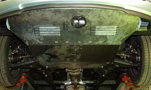 Защита Sheriff 10.0881 сталь 2 мм картера двигателя и КПП Hyundai Matrix (5dr.) минивэн 2001-2010гг. комплект 1 шт