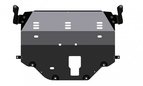 Защита Sheriff 10.3469 V1 сталь 2 мм картера двигателя и КПП Hyundai Sonata VII LF (4dr.) седан 2014-2019гг. комплект 1 шт