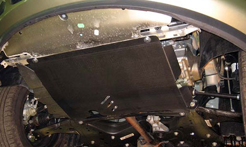 Защита Sheriff 16.1616 сталь 2 мм картера двигателя и КПП Opel Corsa hatchback IV D (3/5dr.) хэтчбек 2006-2014гг. комплект 1 шт